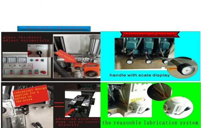11 Motors 45° Glass Straight Line Edging Machine Glass Polishing Machine